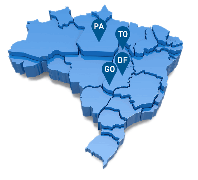 Regiões de atuação